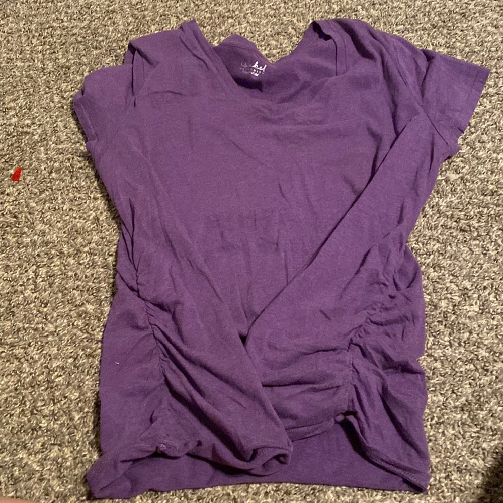 Purple v-neck